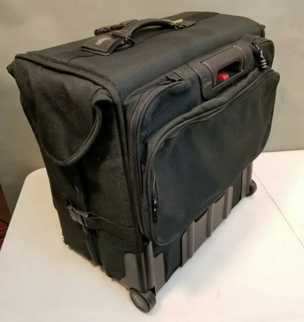 ANDIAMO Valoroso Steel 24” Upright Wheeled Wardrobe Suitcase, Black