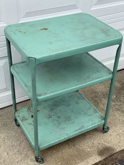 VTG Cosco 3 Tier Rolling Kitchen Cart Bar NJ PICK UP ONLY Upcycle Restore DIY VTG Cosco 3 Tier Rolling Kitchen Cart Bar NJ PICK UP ONLY Upcycle Restore DIY