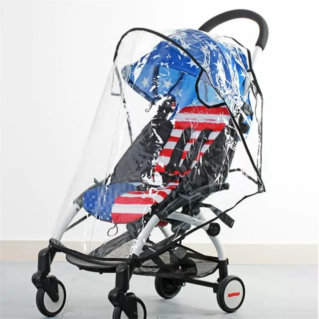 Clear Universal Rain Cover Pushchair Raincover For Buggy Stroller Pram Baby Car