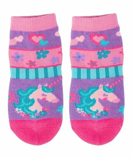 NWT Stephen Joseph Toddler Girls Unicorn Socks - Size Large