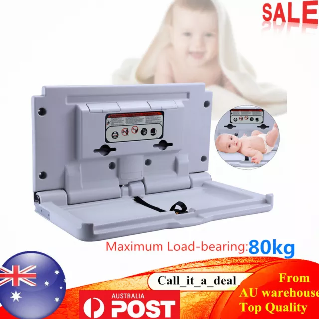 Commercial Folding Baby Change Table Diaper Changing Station Wall Mounted