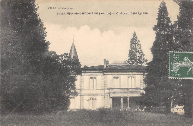 Cpa 33 Saint Seurin La Cadourne Chateau Charmail