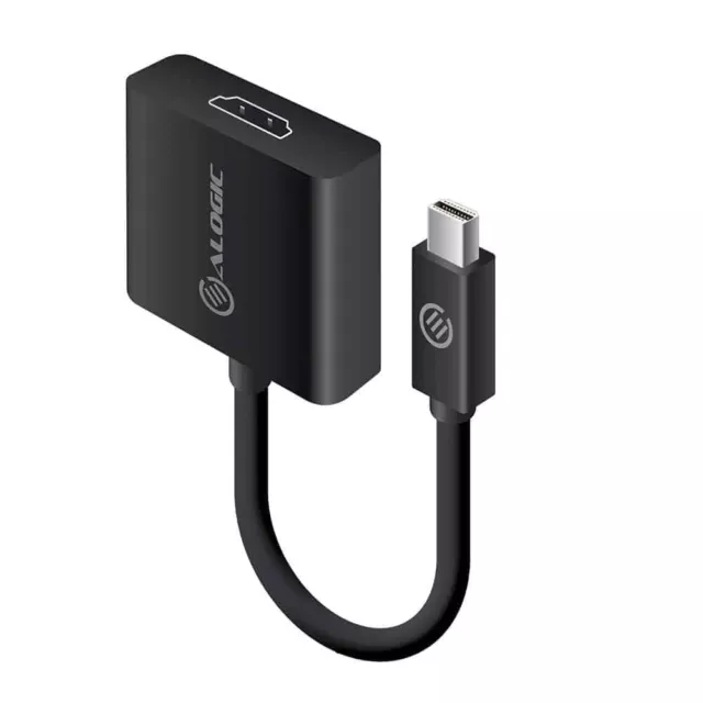 ALOGIC 20cm Mini DisplayPort 1.2 to HDMI Adapter-Male to Female -Supports 4K@60H