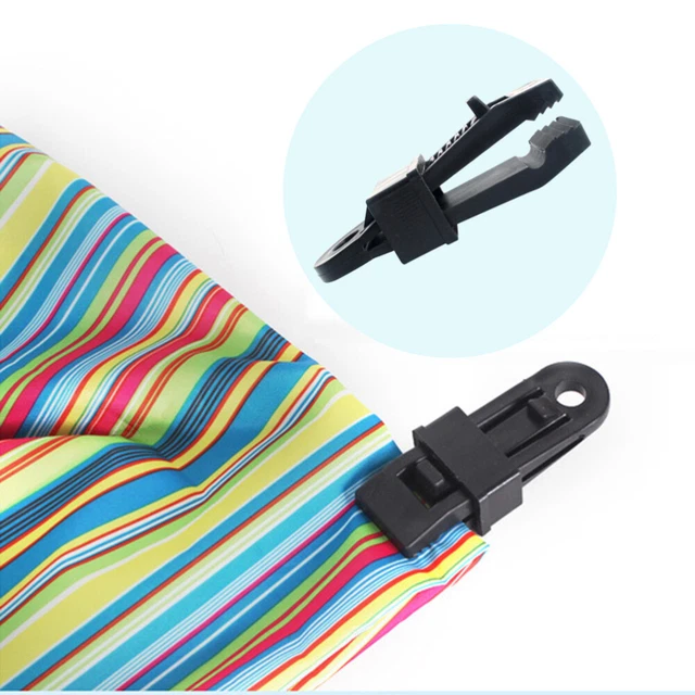 12 PCS Camping Tent Fasteners Clips Canopy Tarp Rope Holder Grip Tarps