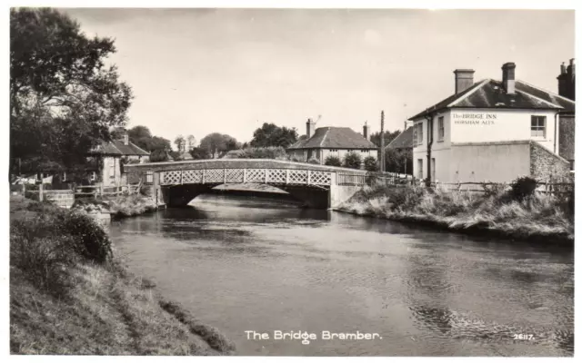 The Bridge Bramber Bridge Inn Pub Nr Steyning Shoreham By Sea unused RP pc