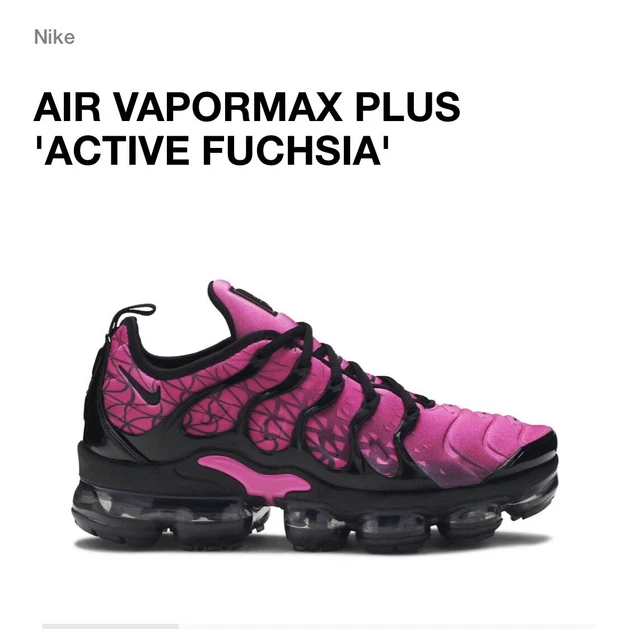 NIKE AIR VAPORMAX Plus Active Fuchsia Black 924453 603 Men s