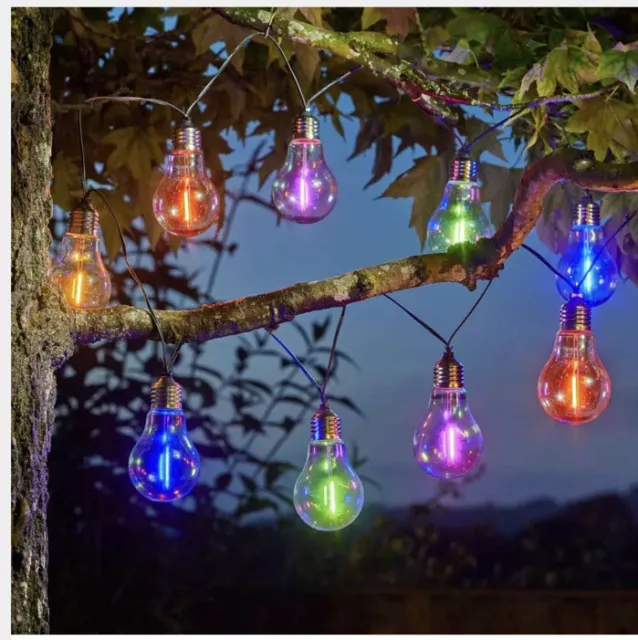 Eureka! Neon-esque Solar Lightbulbs – Set of 10