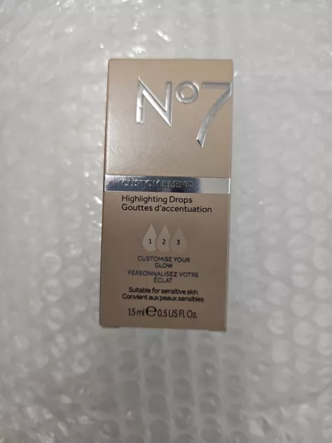 No7 Match Made CUSTOM BLEND Foundation Drops 15ml - White Gold