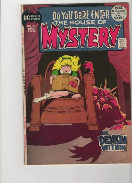 HOUSE OF MYSTERY #201 VF (1972) (52 pg. Bigger & Better)