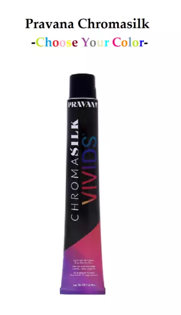 Pravana ChromaSilk Vivids Hair Color 3oz -CHOOSE COLOR-  PACKAGING MAY VARY-