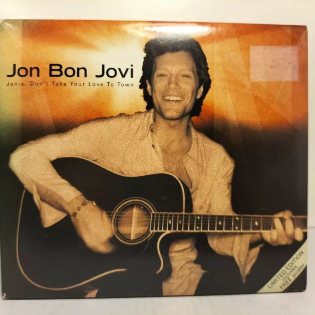 JON Bon Jovi Sealed CD Janie Dont Take your love to town Frm Solo Album 4 songs