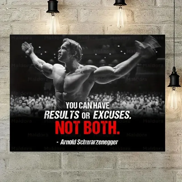 Arnold Schwarzenegger Poster "Excuses" | "Ausreden"