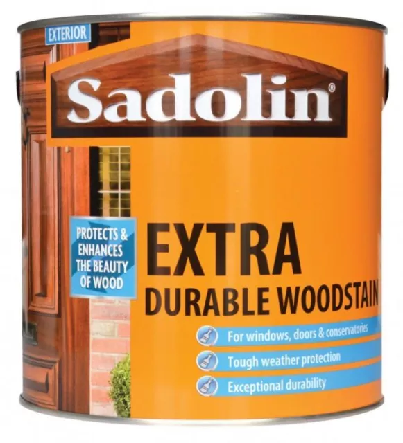 Ébano mancha de madera extra duradera Sadolin 2,5 ltr 5012994