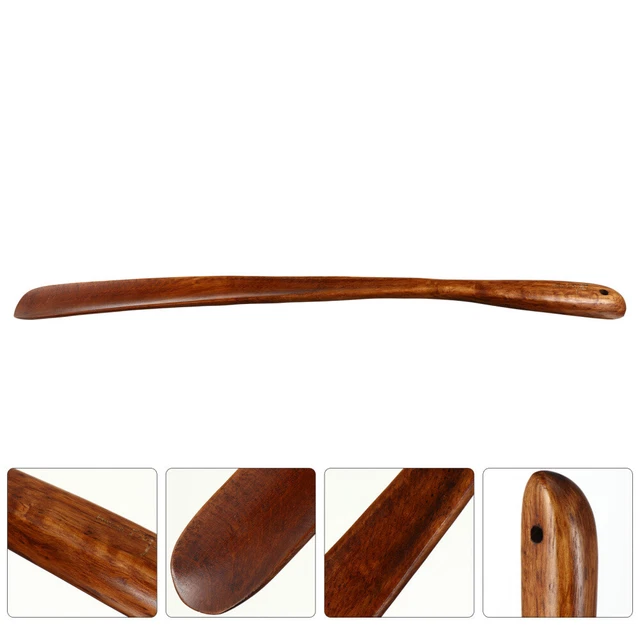 Chausse pied bois et laiton vintage déco brocante | À Contre Sens