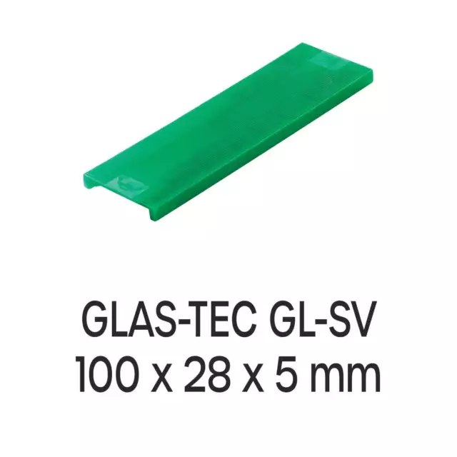Fensterbau Verglasungsklötze Roto GLAS-TEC GL-SV 100 x 28 x 5 mm, 1000 Stück