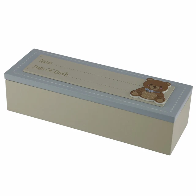 Date De Naissance Bois Bébé Garçon Souvenir Boîte,Cadeau/Cadeau/Jersey 3