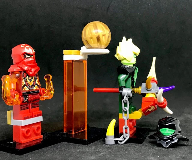 LEGO NINJAGO NINJA KAI DRAGON FIRE + MORRO GREEN EVIL MINIFIGURE TM C
