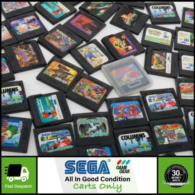 SEGA Game Gear Game Cartridges Carts Only | You Choose | UKV NTSC JPN