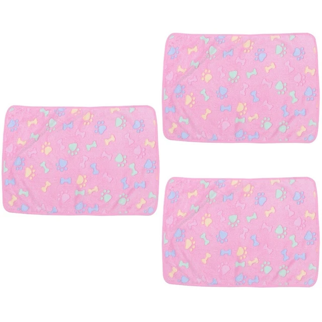 3 Pc Coperta Pile Per Cani E Gatti Tappeto Lana Morbidissimo