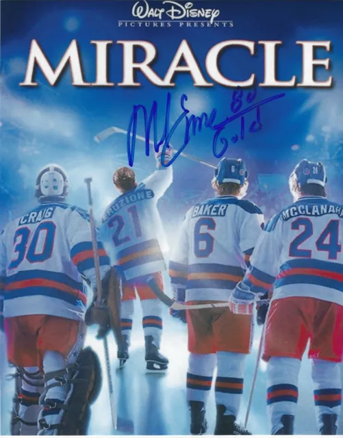 MIKE ERUZIONE Signed 8.5 x 11 Photo Signed REPRINT Hockey USA Olympics FREE SHIP