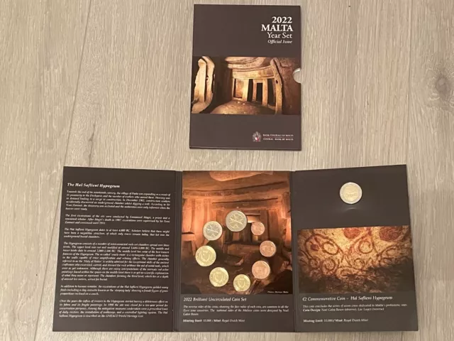 Bu Set Malte 2022 Serie + Commemorative Temple Hypogeum