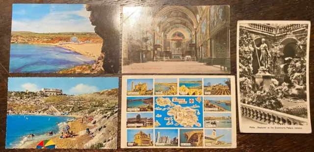 30 Postcards Of Malta - Collection - Job Lot - Mostly Topographical