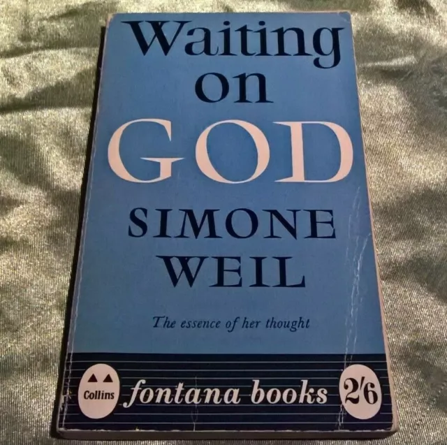 WAITING ON GOD Simone Weil FONTANA BOOKS 1959 VERY GOOD