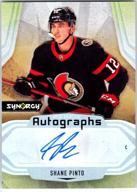 2021-22 Upper Deck Synergy Autographs Rookies Shane Pinto Auto Ottawa Senators