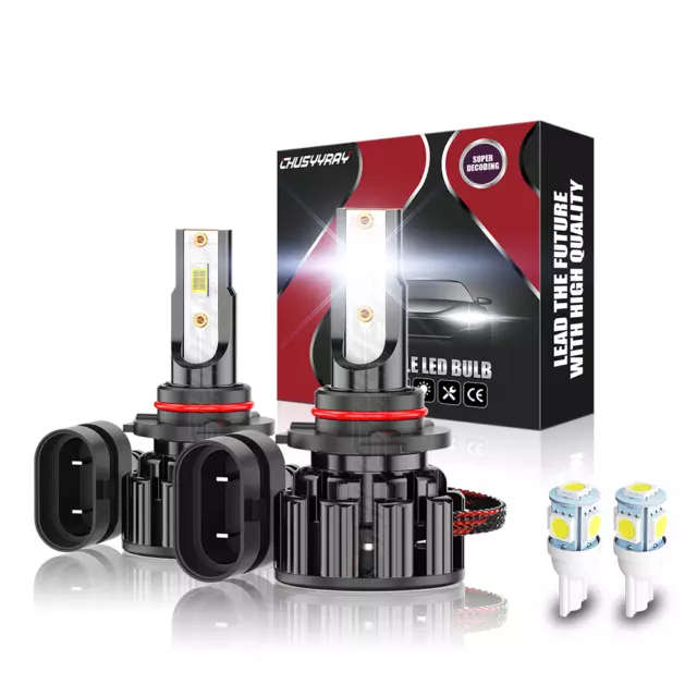 For Toyota Aygo B4 2014-On - 2x 9012/HIR2 High Beam LED Headlight Bulbs Kit