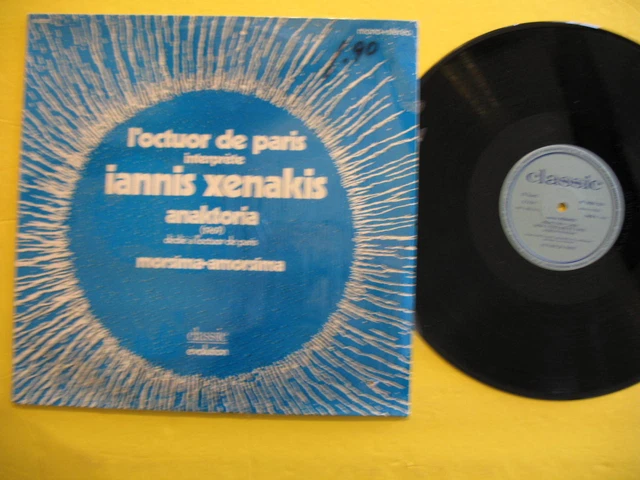 Iannis Xenakis:l'octour De Paris Interprete-Hand Cleaned&Tested N/M-Library Iannis Xenakis:l'octour De Paris Interprete-Hand Cleaned&Tested N/M-Library