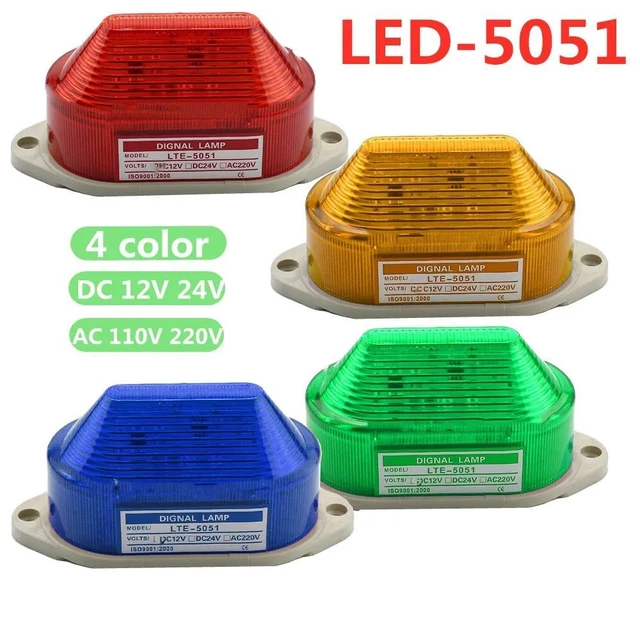 Strobe Signal Warning Light Indicator Led Lamp Small Flashing Security Alarm 1Pc