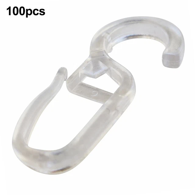 For Curtain Rings Hooks for Easy and Reusable Installation Pack of 100
