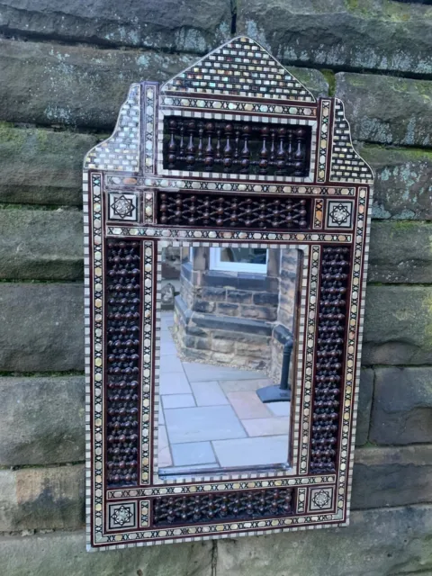 Antique Inlaid Moorish Wall Mirror