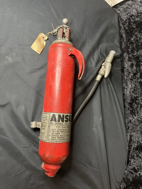 Vintage ANSUL Dry Chemical Fire Extinguisher Model 4-B "EMPTY" Wissahickon