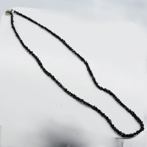 Rough Black Natural Raw Diamonds Uncut Beads 2mm- 4 mm 16 inc 21.83 cts