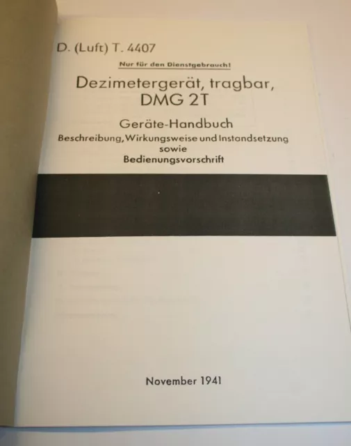19 Betriebsvorschriften Bedienungsanleitungen u. Merkblätter v. Wehrmachtsgeräte