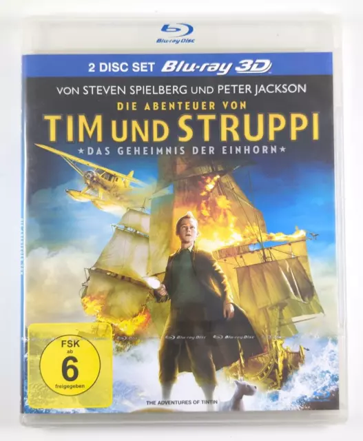 Tim und Struppi - Das Geheimnis der Einhorn - 3D Blu-ray + Blu-ray - NEU & OVP