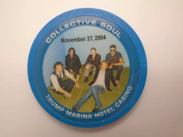 NO VALUE TRUMP MARINA ATLANTIC CITY Casino Chip COLLECTIVE SOUL Ltd Ed of 500