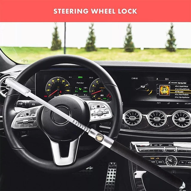 Steering Wheel Lock Heavy Duty High Security Car Van Anti Theft 3 Key Universal