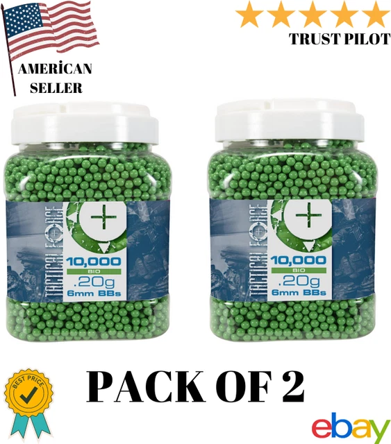 TACTICAL FORCE PREMIUM Biodegradable 6Mm Airsoft BBS Ammo .20 Gram