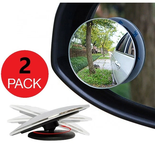 2x Blind Spot Mirror Rear Side View Towing Car Van Motorcycle Adjust Wide Angle