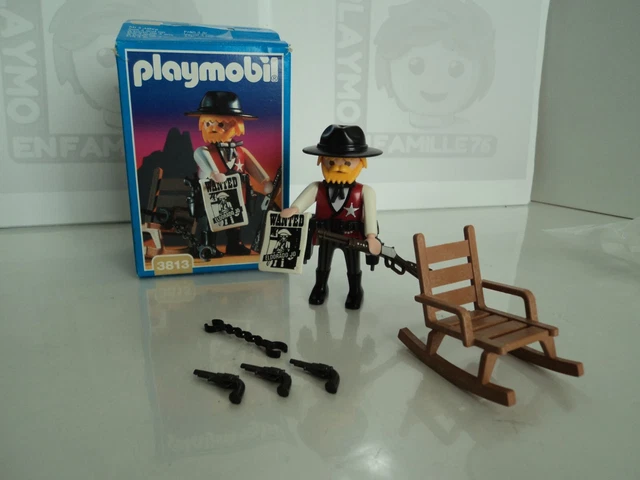 PACK PLAYMOBIL WESTERN/WILD West Bank and Shérif bureau à emporter 4388