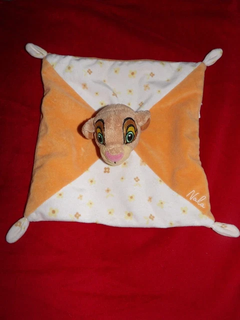Doudou Plat Nala Le Roi Lion Orange Blanc SIMBA TOYS DISNEY