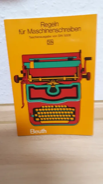 Regeln für Maschinenschreiben - Taschenausgabe von DIN 5008, Beuth-Verlag 1975