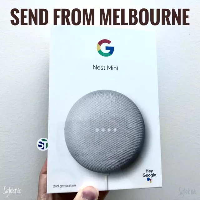 Google Nest Mini (2nd Gen) Google Assistant in Chalk + GE Smart