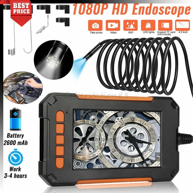 Endoscopio canale impermeabile telecamera endoscopica 8 mm HD endoscopio 1080P schermo LCD