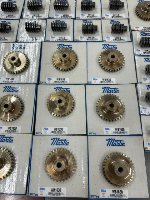 Qty 1 Martin Matching Worm Gear Set 16 Pitch 30 Teeth 30:1 Ratio Single Lead