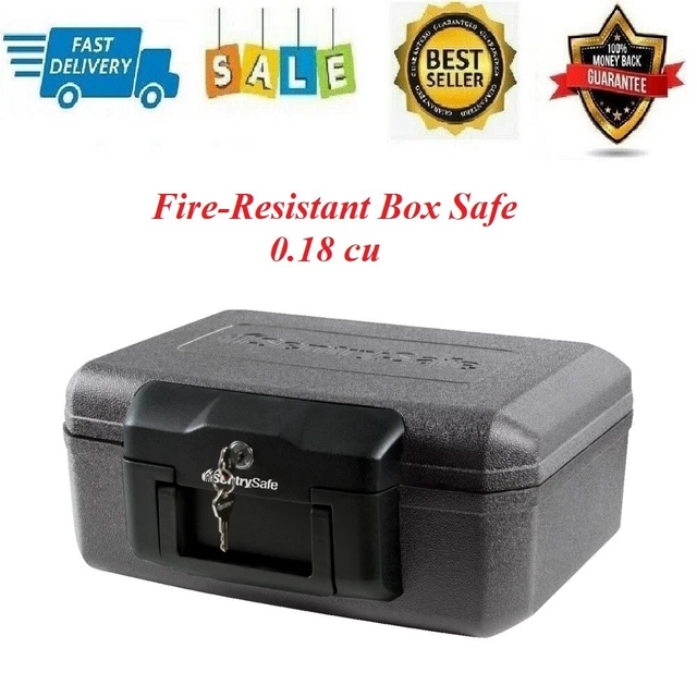 SENTRY FIRE CHEST Fireproof Lock Box Hidden Money Cash Document Media