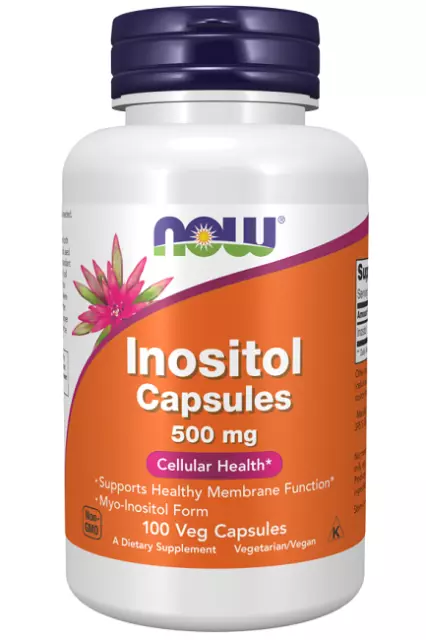 Inositol 500 mg 100 pflanzliche Kapseln Now Foods