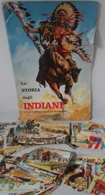 LA STORIA DEGLI INDIANI-ED.MIRA 1965?-FIGURINA a scelta-STICKER at choice-REC.